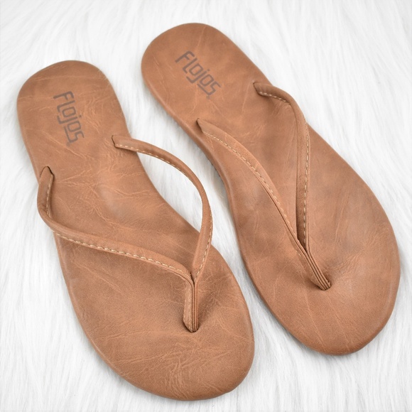 flojos tan flip flops